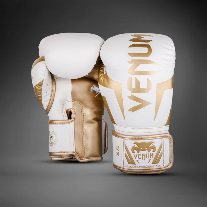 Боксови Ръкавици - Venum Elite Boxing Gloves - White/Gold​